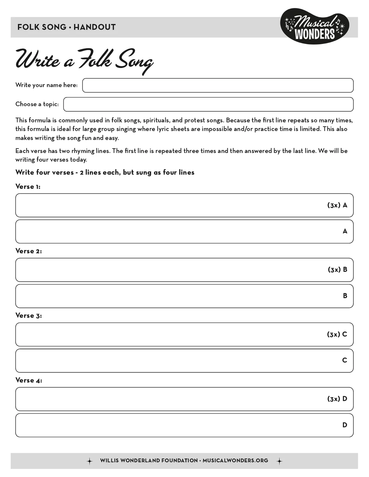 Preview of A Simple and Powerful Folk Song Formula